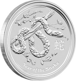 Lunar II Schlange 1 Kilo Silbermünze 2013 differenzbesteuert
