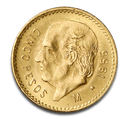 5 Mexikanische Peso Hidalgo Goldmünze | 1905-1955