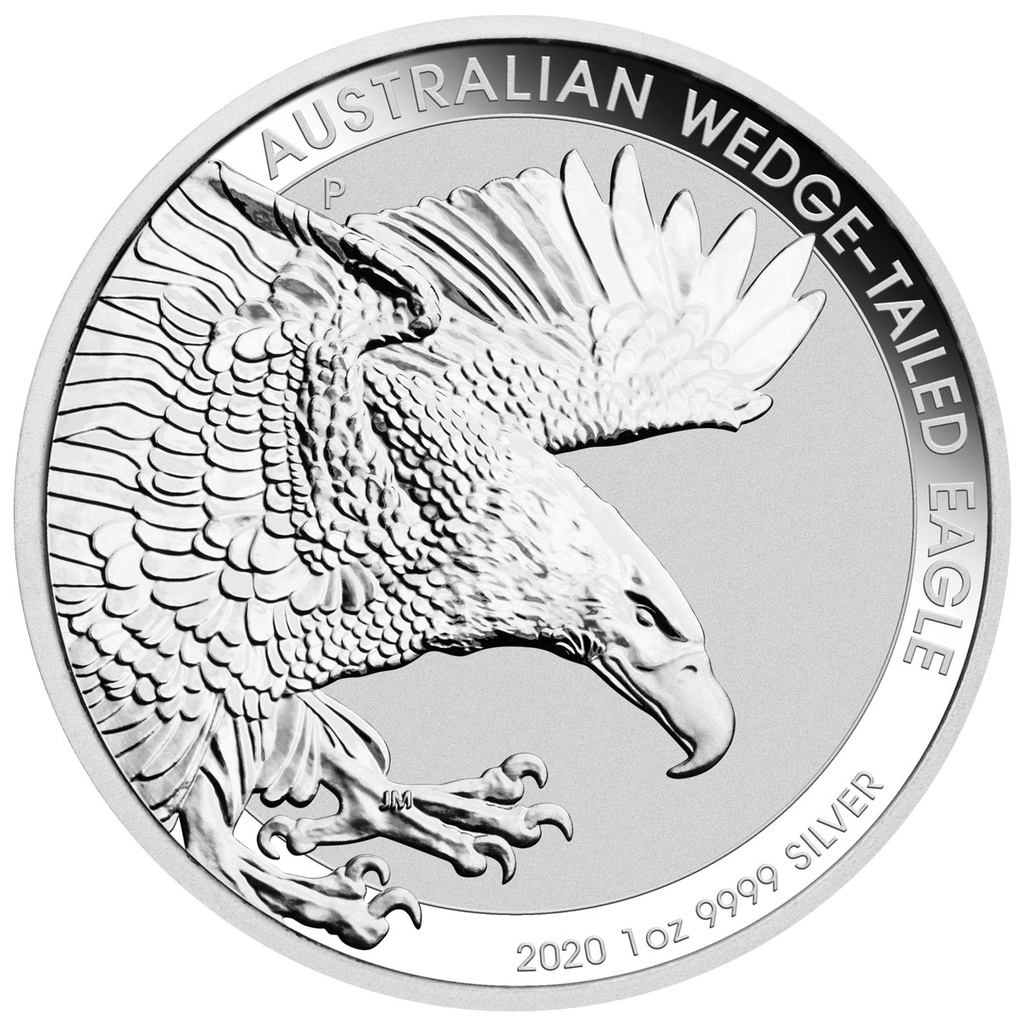 Wedge-Tailed Eagle 1 Unze Silbermünze 2020 | differenzbesteuert
