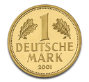 1 Goldmark Goldmünze 2001 Prägestätte A