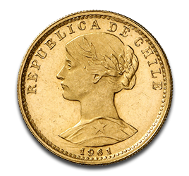 20 Pesos Liberty Goldmünze Chile