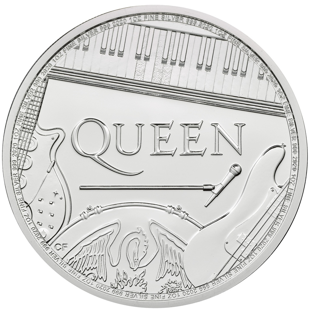 Musik-Legenden - Queen - 1 Unze Silbermünze 2020 (BU) differenzbesteuert