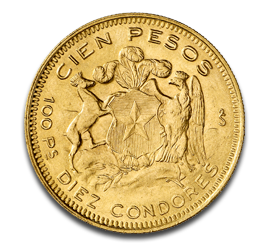 100 Pesos Liberty Goldmünze Chile