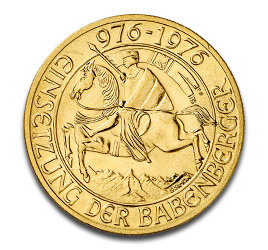 1000 Schilling Babenberger Goldmünze Österreich