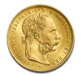 8 Florin | 20 Franken Goldmünze | Österreich