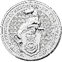 Queen's Beasts White Greyhound of Richmond 2 Unzen Silbermünze 2021 | differenzbesteuert