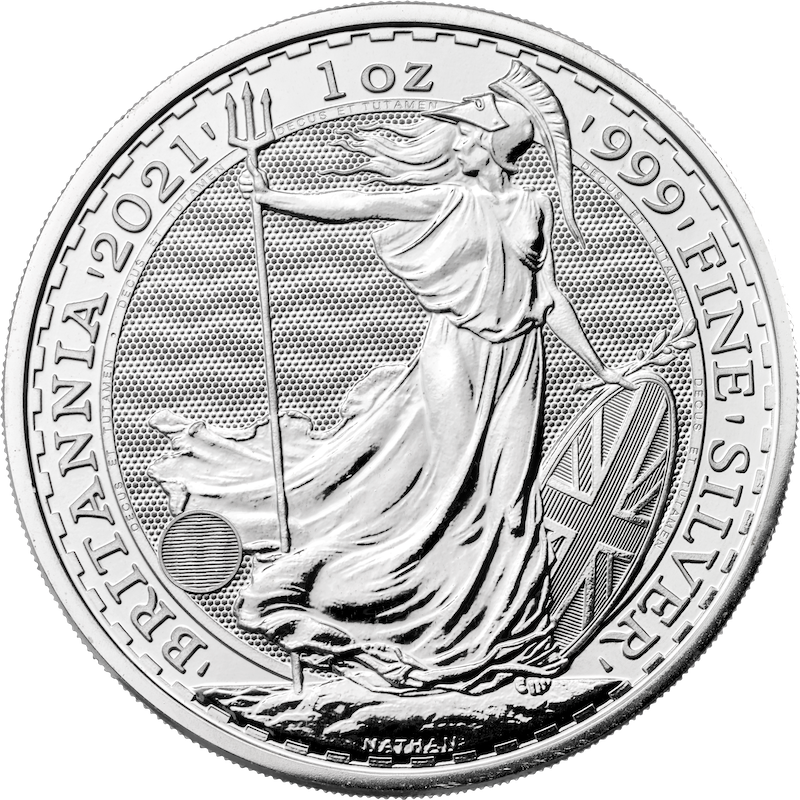 Britannia 1 Unze Silbermünze 2021 differenzbesteuert