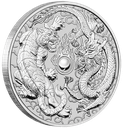Australian "Chinese Myths & Legends" Drache und Tiger 1 Unze Silbermünze 2018 | differenzbesteuert