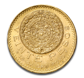20 Mexikanische Peso Aztekenkalender Goldmünze | 1917-1959