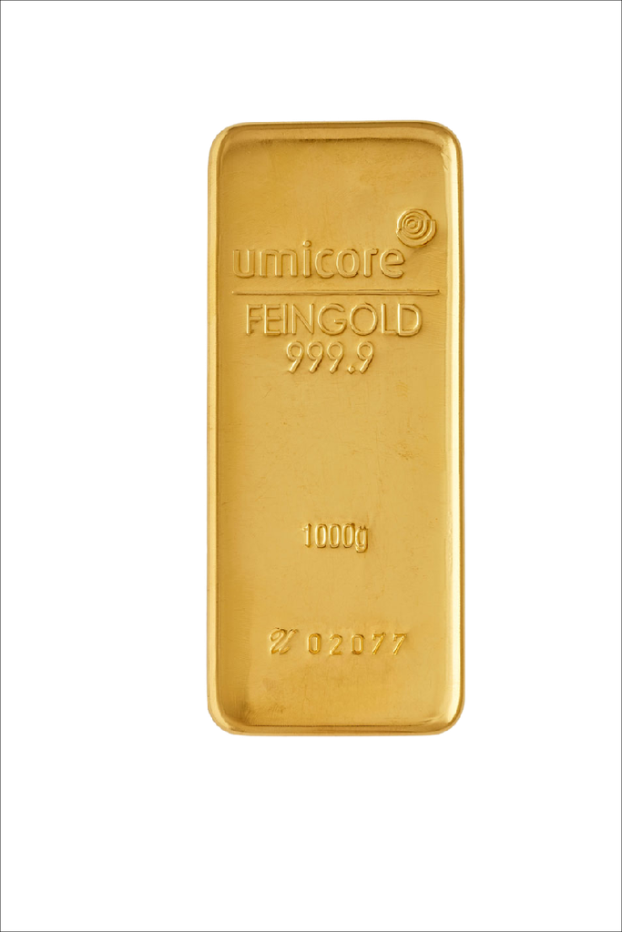 1000 Gramm Goldbarren Umicore