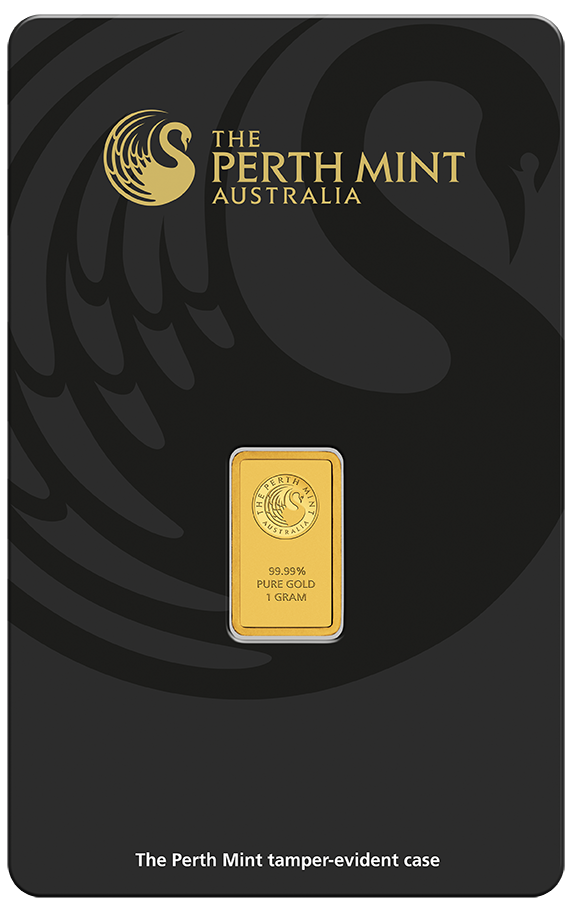 1 Gramm Goldbarren Perth Mint mit Zertifikat - Känguru