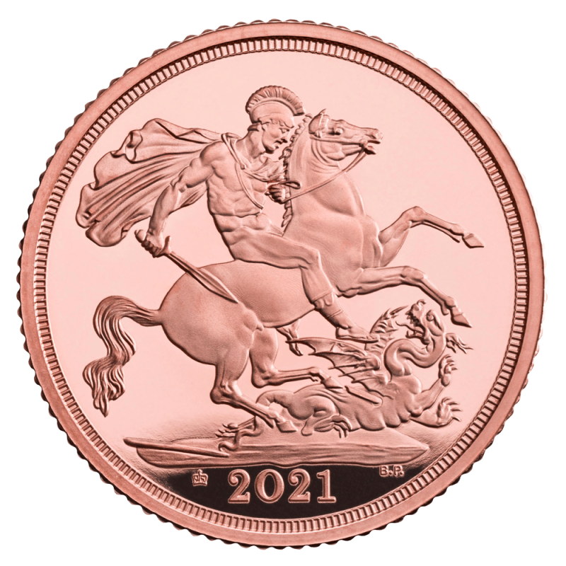 Sovereign Elisabeth II Goldmünze 2021