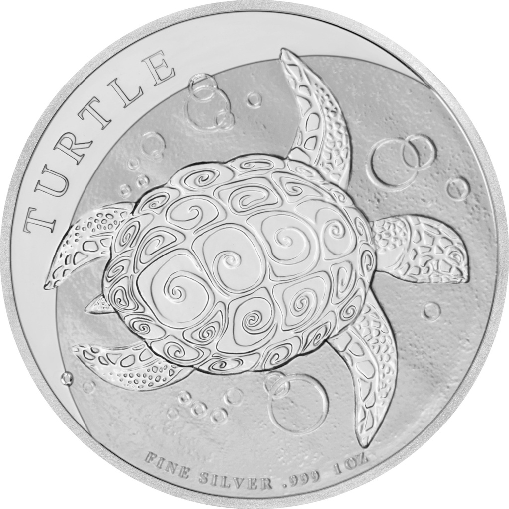 Niue Schildkröte 1 Unze Silbermünze 2021 | differenzbesteuert