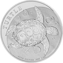 Niue Schildkröte 1 Unze Silbermünze 2021 | differenzbesteuert