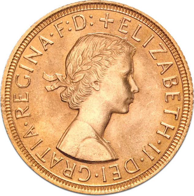 1 Pfund Sovereign Elisabeth II Goldmünze | 1957- 2021