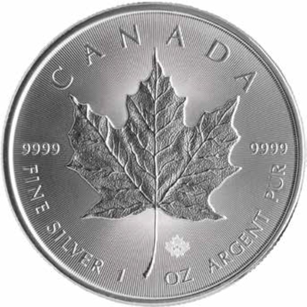 Maple Leaf 1 Unze Silbermünze verschiedene Jahre differenzbesteuert