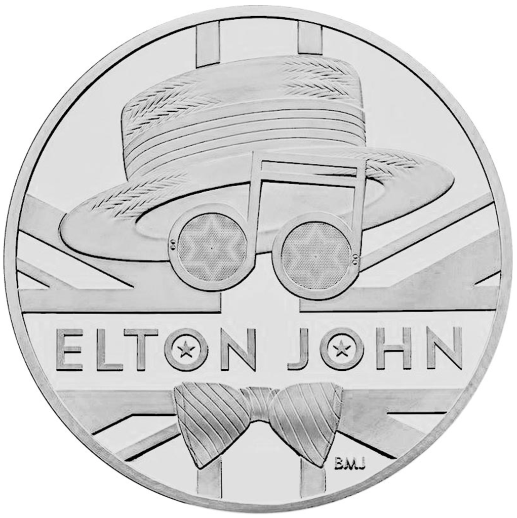 Musik-Legenden - Elton John - 1 Unze Silbermünze 2020 (BU) differenzbesteuert