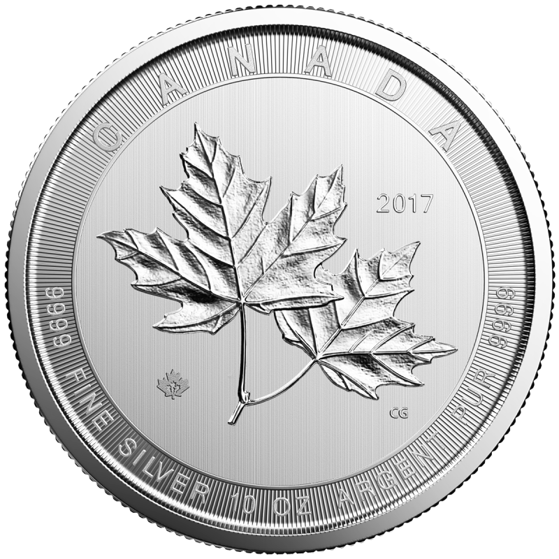 Maple Leaf 10 oz Silbermünze 2017 differenzbesteuert
