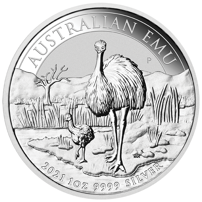 Australien Emu 1 Unze Silbermünze 2021 (differenzbesteuert)