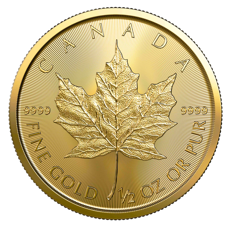 Maple Leaf 1/2 Unze Goldmünze 2022