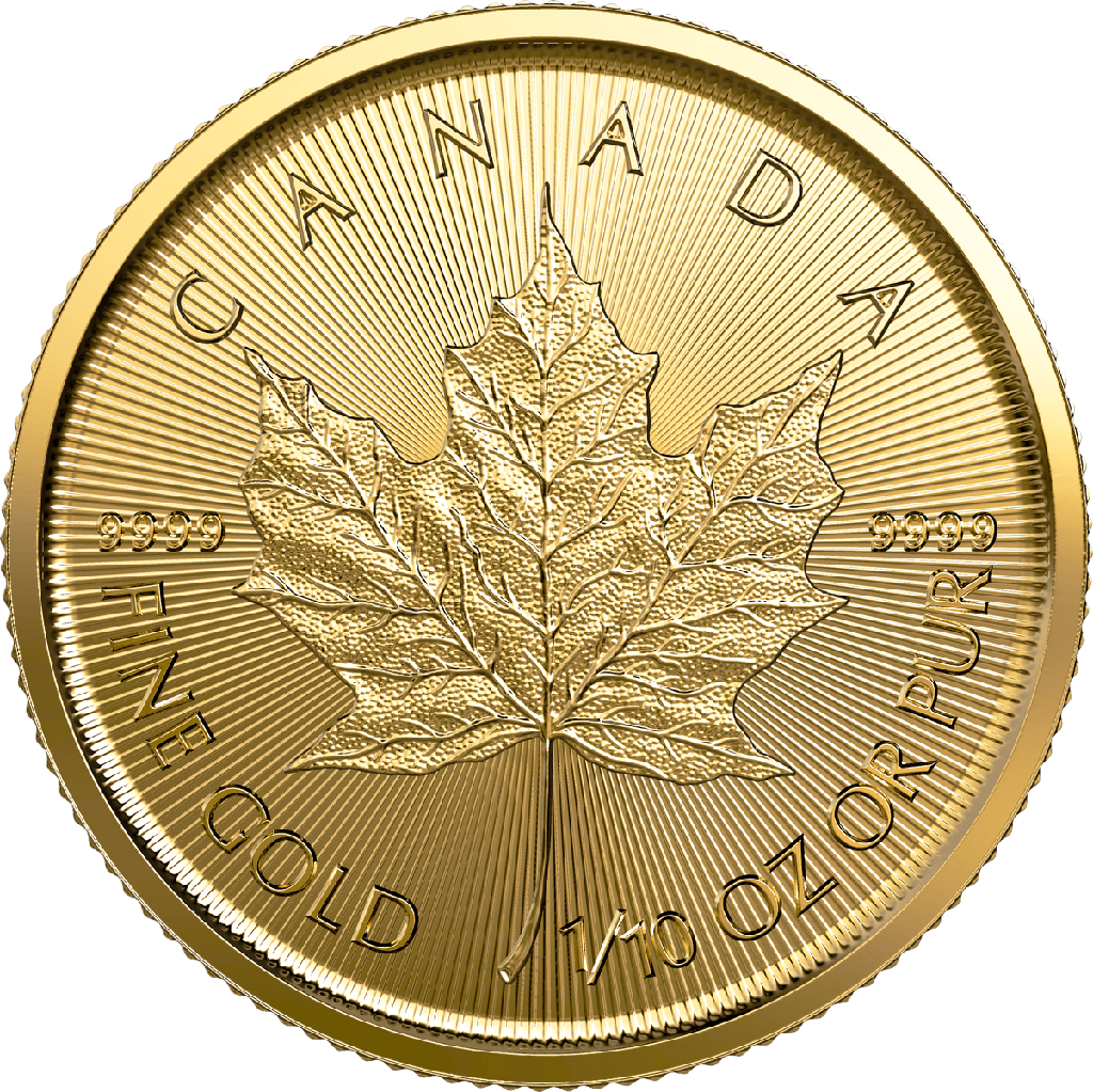 Maple Leaf 1/10 Unze Goldmünze 2022