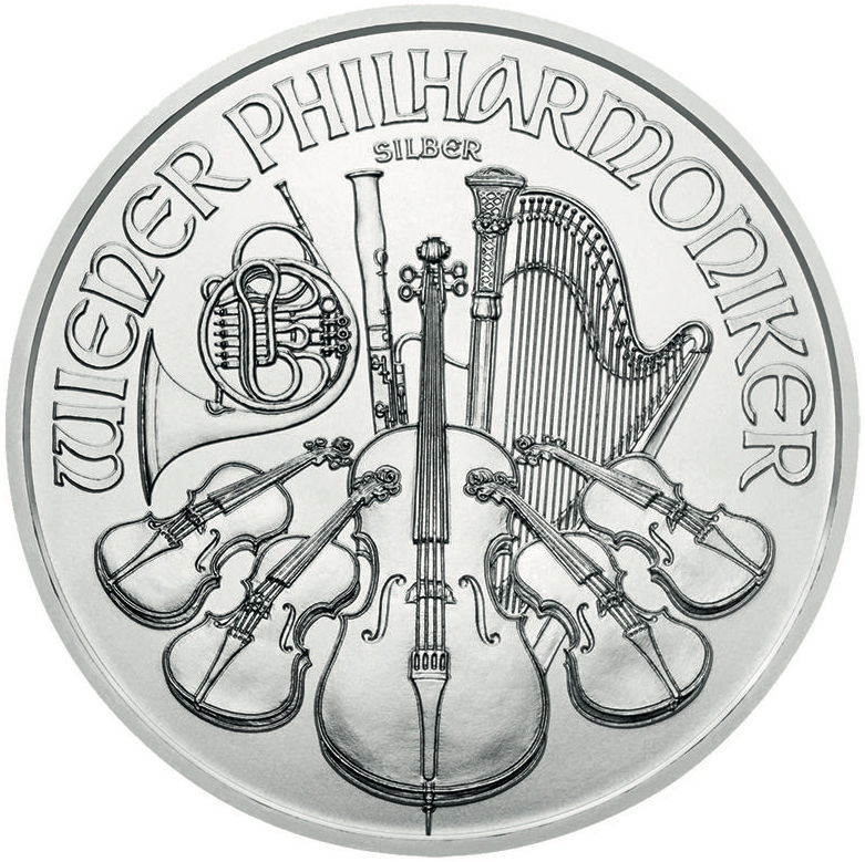 Wiener Philharmoniker 1 Unze Silbermünze 2022 differenzbesteuert