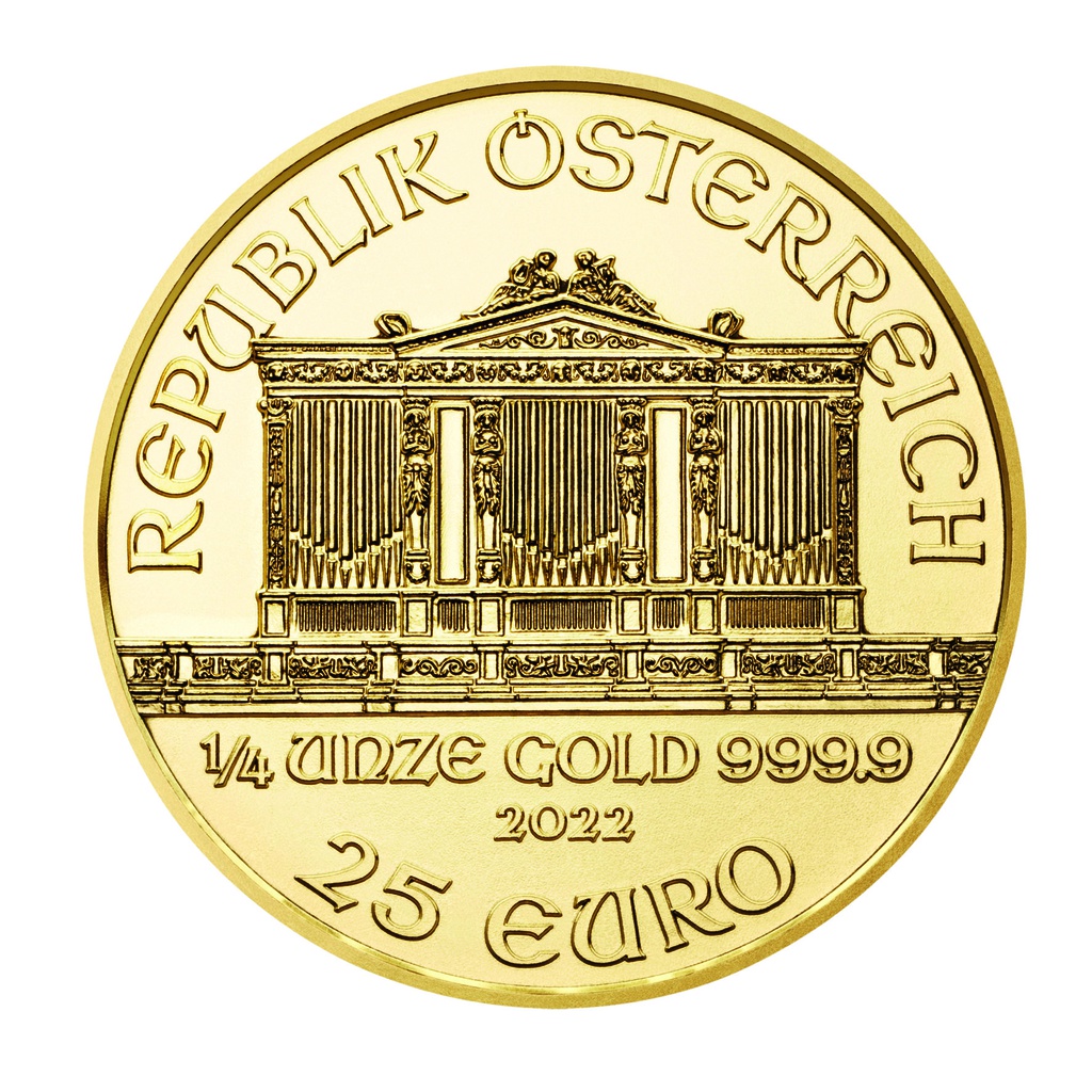 Wiener Philharmoniker 1/4 Unze Goldmünze 2022