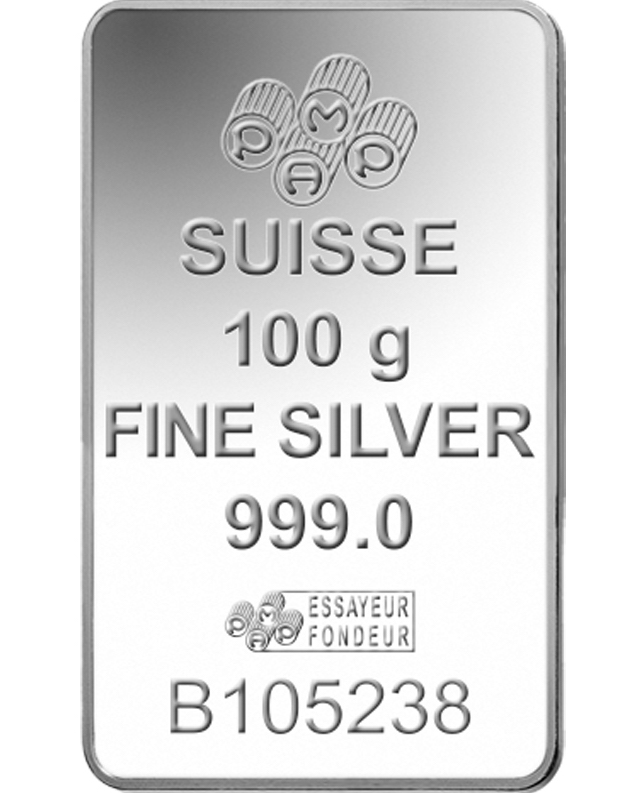 Pamp Suisse 100 Gramm Silberbarren