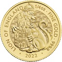 Tudor Beasts Lion of England 1/4 Unze Goldmünze 2022