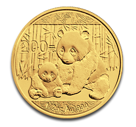 China Panda 1/2oz Goldmünze 2012