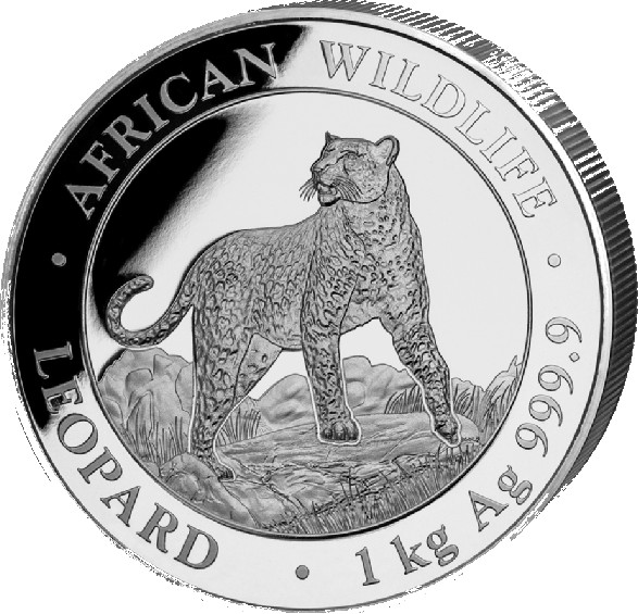 African Wildlife Leopard 1 Kilo Silbermünze 2022 | differenzbesteuert