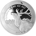 Giganten der Eiszeit - Rentier 1 Kilo Silbermünze 2022 | differenzbesteuert