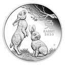 Lunar III Hase 1 Unze Silbermünze 2023 | differenzbesteuert