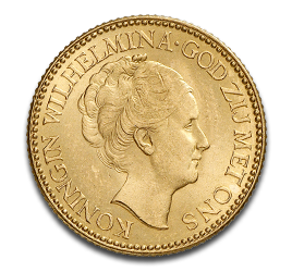 10 Niederländische Gulden Wilhelmina Goldmünze | 1911-1933 | Niederlande