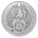 Queen's Beasts Griffin of Edward III 10 Unzen Silbermünze 2018 | differenzbesteuert
