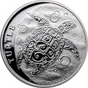 Niue Schildkröte 1 Unze Silbermünze 2022 differenzbesteuert