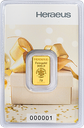 2 Gramm Goldbarren | Heraeus Geschenkbarren