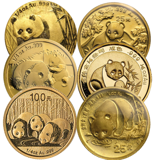 China Panda 1/4 Unze Goldmünze | verschiedene Jahre