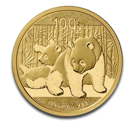 China Panda 1/4oz Goldmünze verschiedene Jahre