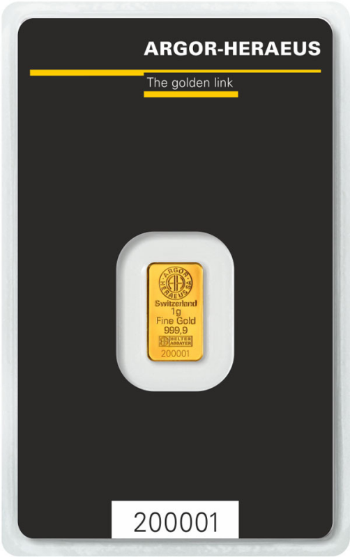 1 Gramm Goldbarren | Argor-Heraeus