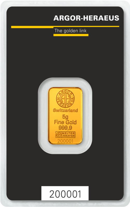 5 Gramm Goldbarren | Argor-Heraeus