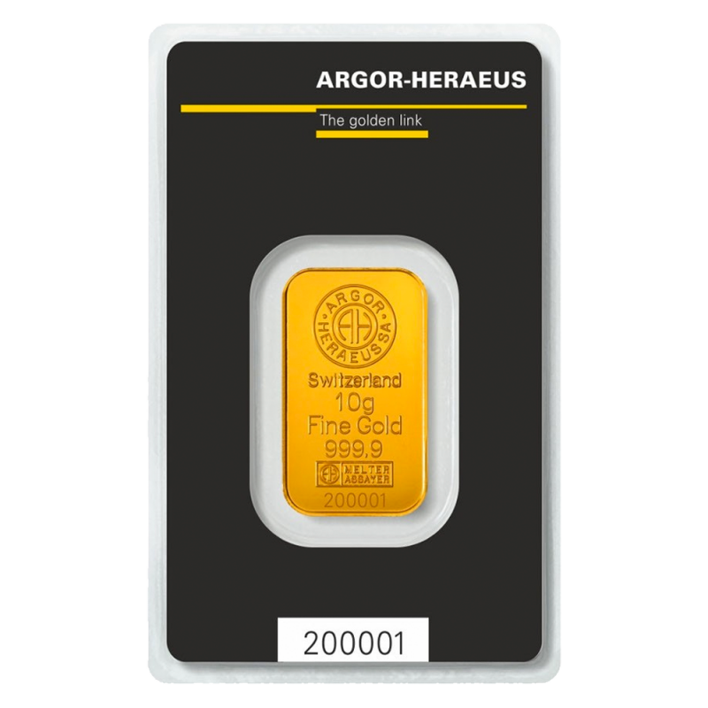 10 Gramm Goldbarren | Argor-Heraeus