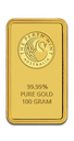 100 Gramm Goldbarren Perth Mint mit Zertifikat