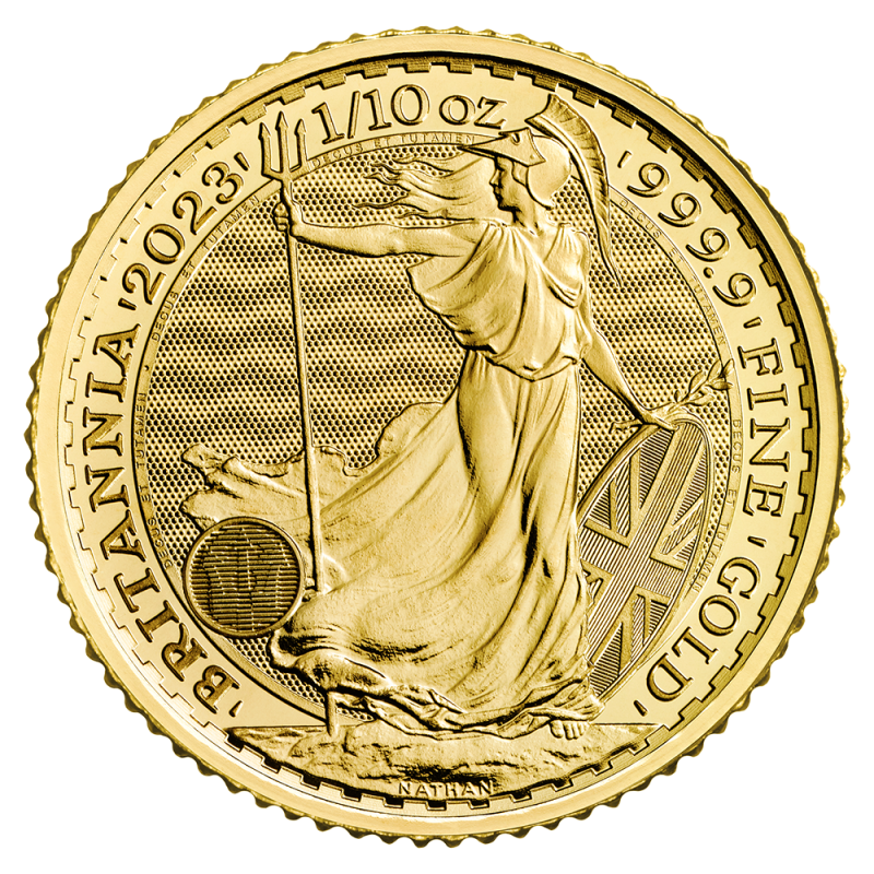 Britannia King Charles III 1/10 Unze Goldmünze 2023