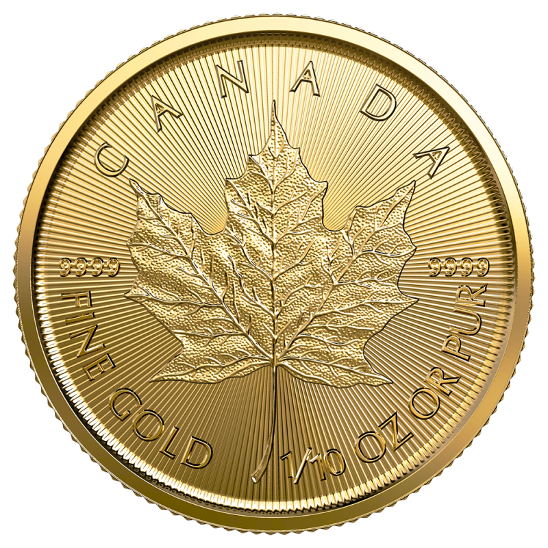 Maple Leaf 1/10 Unze Goldmünze 2023