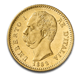 20 Lire Umberto I. Goldmünze | 1879-1897 | Italien