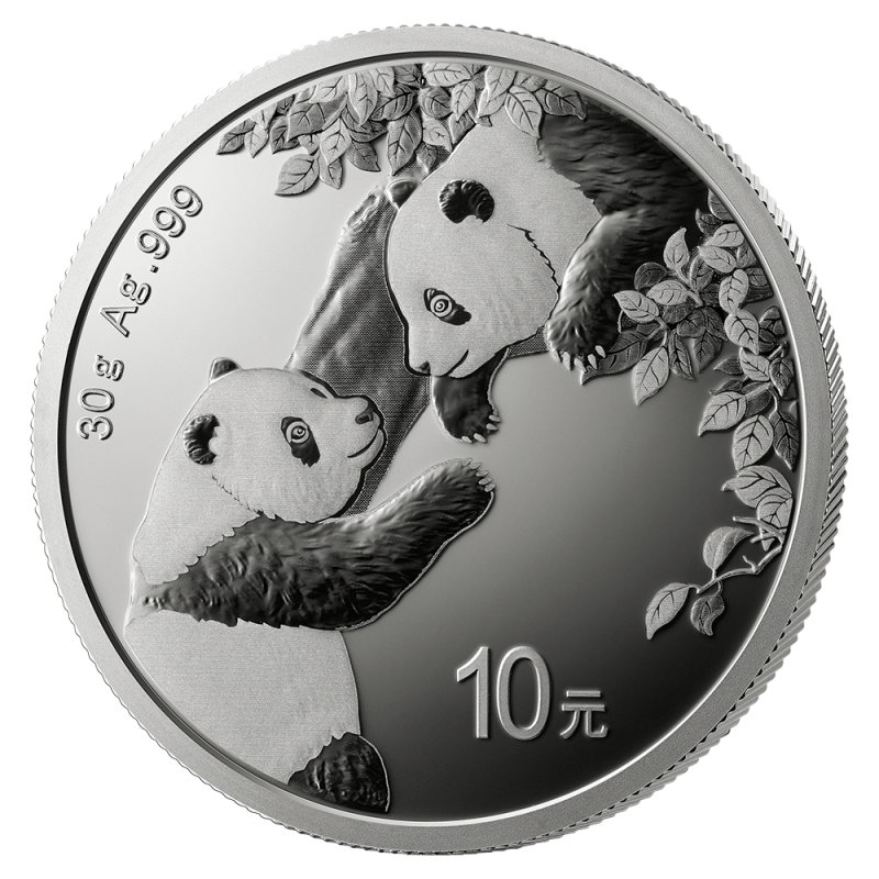 China Panda 30g Silbermünze 2023