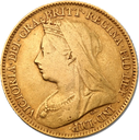 1/2 Pfund Sovereign Victoria Goldmünze | verschiedene Jahre