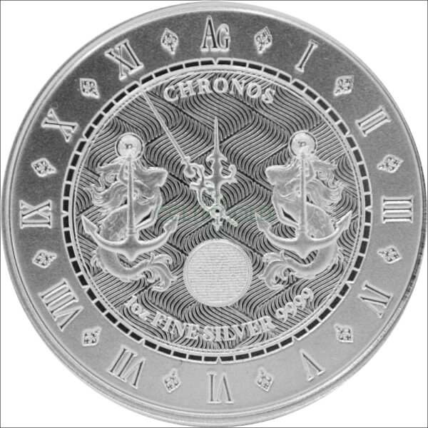 Tokelau Chronos 1 Unze Silbermünze 2021 differenzbesteuert