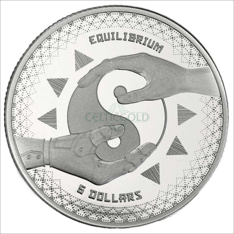 Tokelau Equilibrium 1 Unze Silbermünze 2020 differenzbesteuert